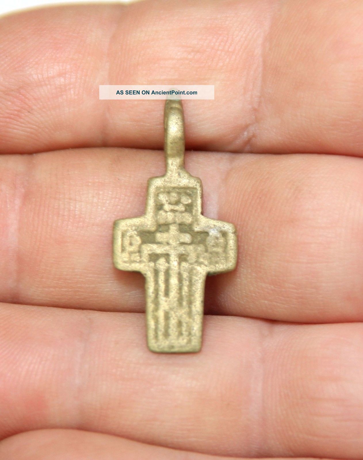 Ancient Bronze Cross,  16th Century.  Relic. Other Antiquities photo
