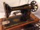 Antique 1919 Singer Sewing Machine - Model 99 - 13 W/ Case And Sewing Machines photo 1