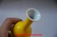 Chinese Yellow Porcelain Hand Painted Children Vase Vases photo 4