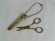 Antique Silver Sewing Scissors / Chatelaine Sterling,  Needlework Sewing Other Antique Sterling Silver photo 1