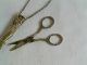 Antique Silver Sewing Scissors / Chatelaine Sterling,  Needlework Sewing Other Antique Sterling Silver photo 2