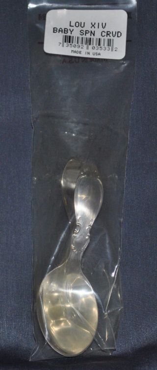 Reed And Barton Sterling Silver Curved Baby Spoon photo