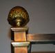 Mid Century Modern Maison Jansen Style Neoclassical Etagere Steel Brass Glass Mid-Century Modernism photo 3