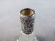 C1900 English Cut Glass Perfume Bottle & Powder Jar W/sterling Silver Fittings Bottles, Decanters & Flasks photo 4