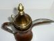Antique 19th Century Copper Brass Dallah Pot Arabic Islamic Hand Hammered Patina Islamic photo 4