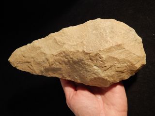 A Giant Million Year Old Acheulean Handaxe Early Stone Age Mauritania 1473gr photo