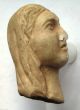C.  50 - 100 A.  D Large British Found Marble Statue Section - Head Of Female Deity Roman photo 4