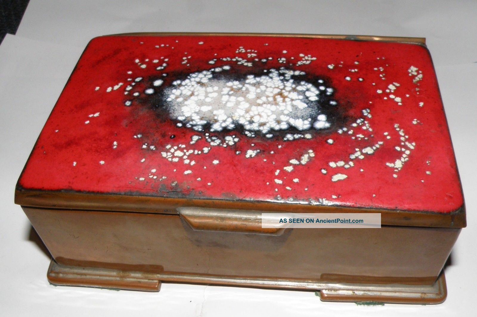 Nekrassoff Cloisonné Enamel On Copper Box,  5 