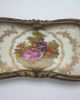 Antiques French Porcelain W/ Bronze Mounted Tray Couple Signed Gregorand Platters & Trays photo 2