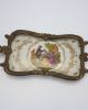 Antiques French Porcelain W/ Bronze Mounted Tray Couple Signed Gregorand Platters & Trays photo 3