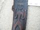 Antique Tribal Knife Dagger With Wood Carved Sheath Collectible Culture Other African Antiques photo 1