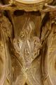 Large Rare Antique Gold Gilt Spelter Art Nouveau Women & Flowers Gilbert Clock Clocks photo 6