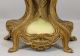 Large Rare Antique Gold Gilt Spelter Art Nouveau Women & Flowers Gilbert Clock Clocks photo 7
