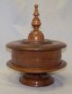 Unusual Antique Walnut Victorian Wooden 11 Spool Sewing Thread Holder Dispenser Other Antique Sewing photo 2