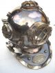 Maritime Antique Diving Divers Helmet Solid Copper & Brass 18 ' U.  S Navy Mark V Diving Helmets photo 2
