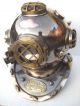 Maritime Antique Diving Divers Helmet Solid Copper & Brass 18 ' U.  S Navy Mark V Diving Helmets photo 4