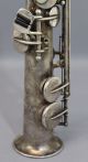 Rare Antique 1922 Buescher True Tone Sopranino Low Tone Silver Saxophone,  Nr Wind photo 7