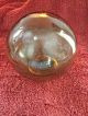 Vintage Clover Marked Made In Germany Glass Fishing Float Ball Maritime Green Fishing Nets & Floats photo 2