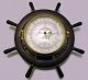 Vintage Schatz Royal Mariner Nautical Ships Bell Clock & Barometer W/ Key Clocks photo 1
