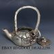Chinese Silver Copper Hand Carved Teapot W & Qianlong Mark Teapots photo 4