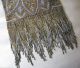 Antique Gold Frame Persian Rug Fancy Fringe French Steel Micro Bead Purse France Victorian photo 1