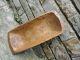Antique Primitive Hand Carved Large Wood Dough Bowl Trencher Rare 19th Century Primitives photo 10
