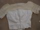 Antique Women ' S Girl ' S Blouse Crochet & Fabric Museum Costume Prop Primitive Primitives photo 3