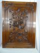 Antique French Renaissance Solid Walnut Carved Wood Panel/door - Basket Flowers Doors photo 1