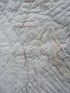 Rare 19c Crib Quilt Antique Primitive Double Pink Cotton Muslin Fabric Folk Art Primitives photo 10