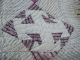 Rare 19c Crib Quilt Antique Primitive Double Pink Cotton Muslin Fabric Folk Art Primitives photo 4