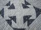 Rare 19c Crib Quilt Antique Primitive Double Pink Cotton Muslin Fabric Folk Art Primitives photo 7