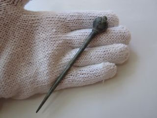 Perfect Ancient Roman Massive Bronze Needle / Possible Weapon Type / photo