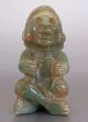 Jade Priest Figurine - Mesoamerican Statue - Antique Pre Columbian Artifacts - Aztec The Americas photo 1