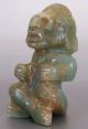 Jade Priest Figurine - Mesoamerican Statue - Antique Pre Columbian Artifacts - Aztec The Americas photo 2