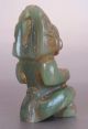 Jade Priest Figurine - Mesoamerican Statue - Antique Pre Columbian Artifacts - Aztec The Americas photo 5