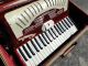 Vintage Belsono La Duca Bros Milwaukee Accordion Faux Red Mother Of Pearl Old Keyboard photo 2