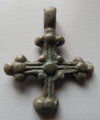Viking Cross Bronze Period 1100 Ad Vf, photo