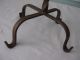 Wrought Iron Tabletop Candelabras Holder Rustic 3 Candles Each Heavy 12 