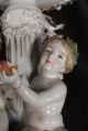 Antique Dressel Kister Figure German Porcelain Stand Reticulate Hand Paint Putti Figurines photo 2
