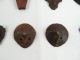 40 Mask Amulet Coco Shell Hand Tanned Leather & Wood Tribal Pendant West Timor Pacific Islands & Oceania photo 10