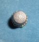 Antique Sterling Thimble With Turquoise And Vermeil Accents Thimbles photo 3