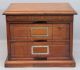 C1890s Antique Victorian Brown & Besly 2 - Drawer Oak Mechanical File Cabinet Nr 1800-1899 photo 1