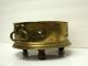 18th C.  Antique Brass Brazier With Fire Bowl Other Antiquities photo 8
