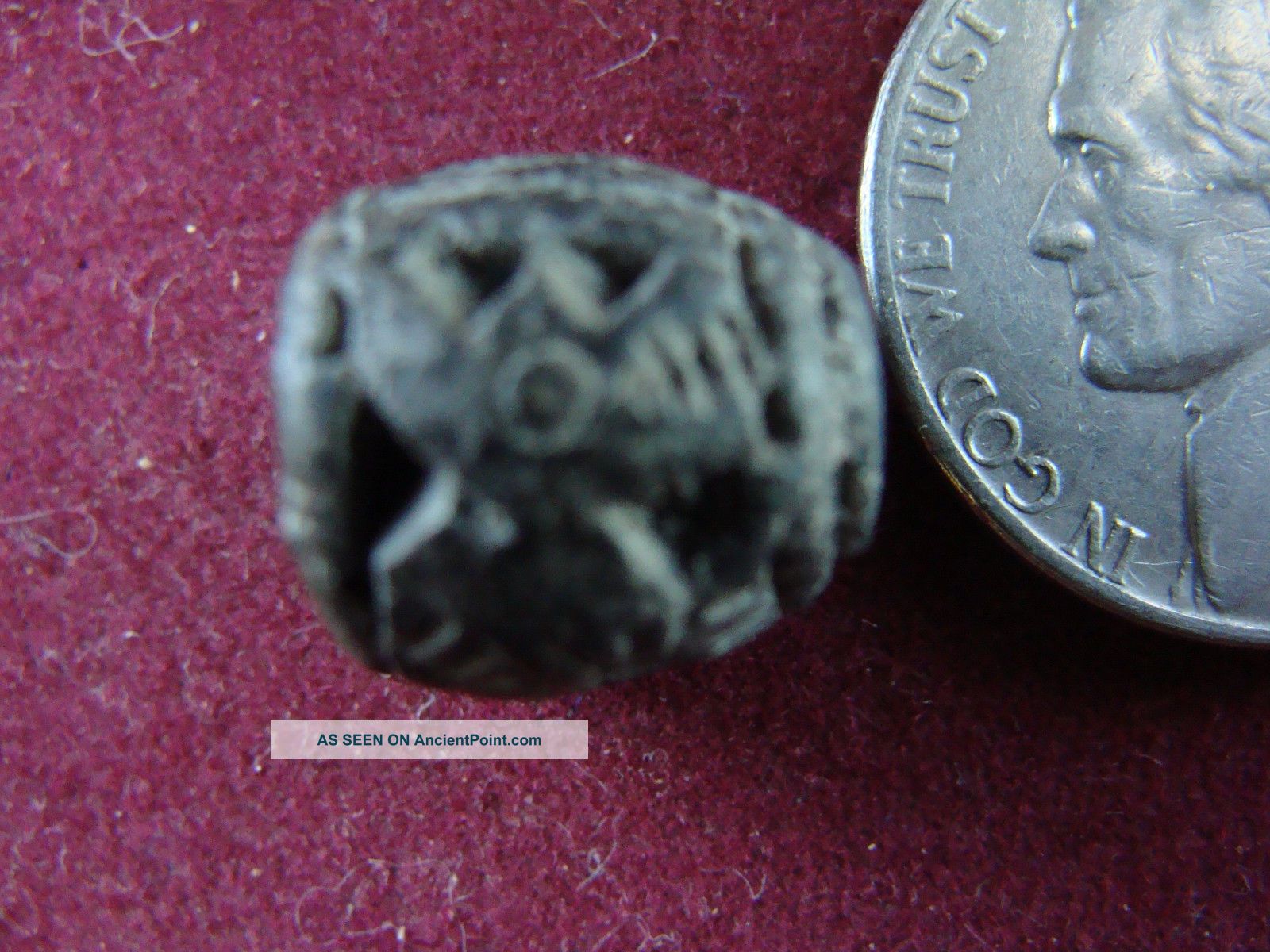 Ancient Pre - Columbian Manabi ' Crocodile ' Spindle Whorl Bead Ecuador 500bc - 500a The Americas photo