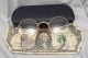 Vintage C1920 ' S Gold Filled Curved Bow Riding Temple Eyeglasses Spectacles Round Optical photo 11