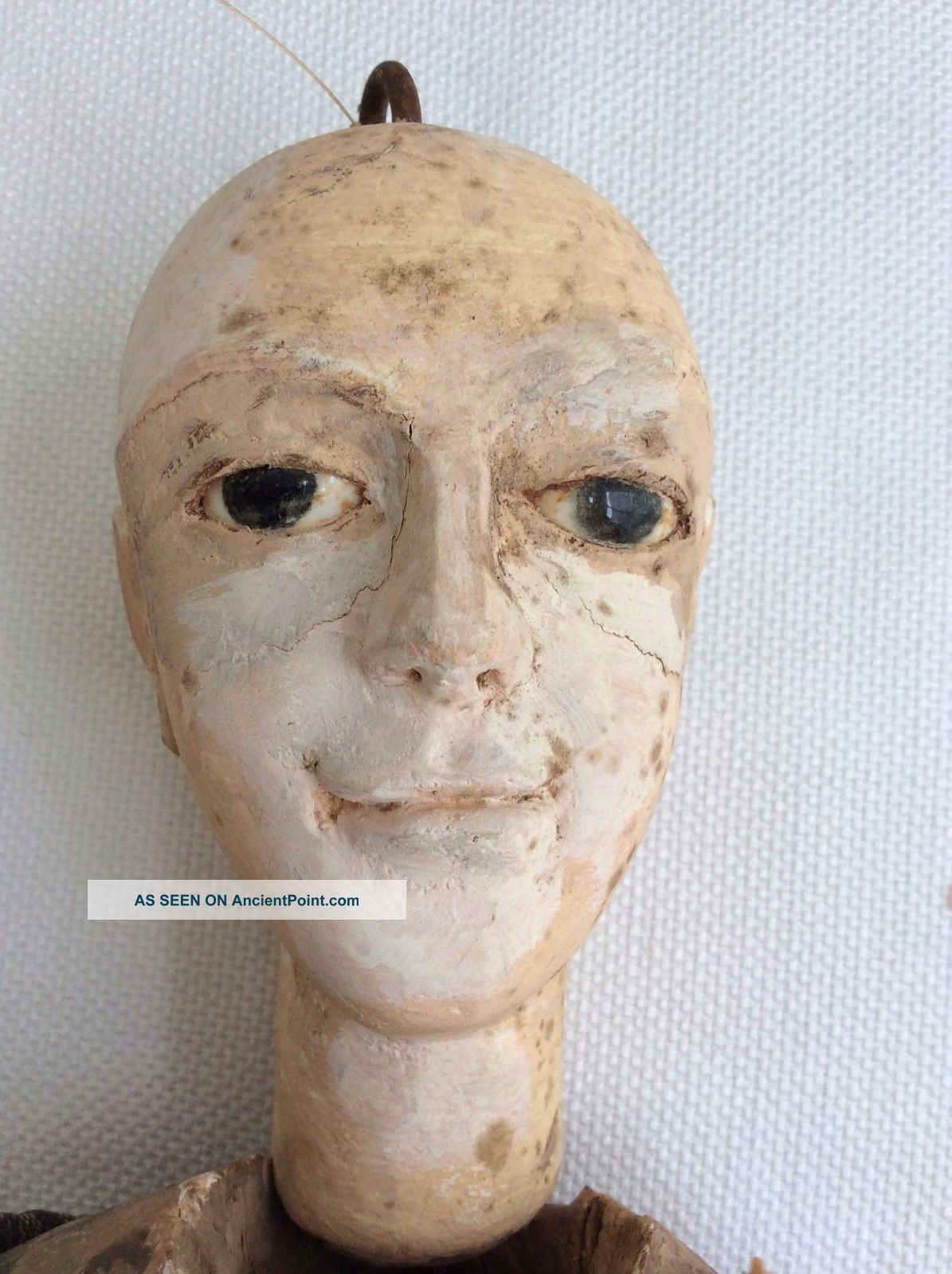Antique Early Folk Art Wood Carved Primitive Marionette Puppet Figure Glass Eyes Primitives photo 1 ... - antique_early_folk_art_wood_carved_primitive_marionette_puppet_figure_glass_eyes_2_lgw