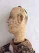 Antique Early Folk Art Wood Carved Primitive Marionette Puppet Figure Glass Eyes Primitives photo 7