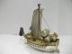 Silver.  Treasure Ship - Shaped Box.  430g/ 15.  15oz.  Japanese Antique. Other Antique Sterling Silver photo 3