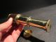 Vintage Antique Style Solid Brass & Leather Traveling Pocket Telescope Telescopes photo 4