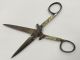 Antique Victorian Numax Celluloid Mother Of Pearl Look Flat Sewing Scissors Rare Tools, Scissors & Measures photo 1
